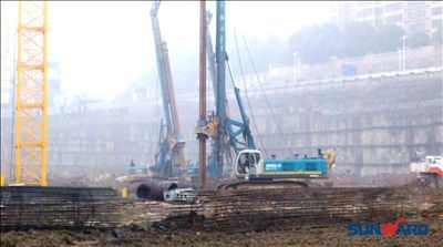 蛇年開門紅 山河智能旋挖鉆機揚威德思勤廣場