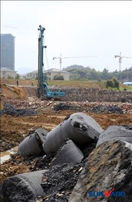 山河智能旋挖鉆機力破灰巖石地質