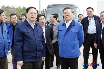 長沙市市長張劍飛一行調研山河智能