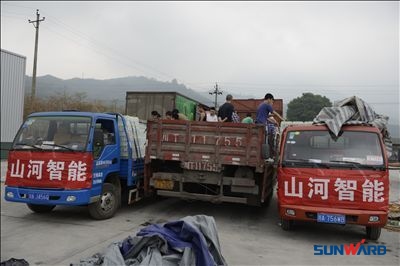 救援黃金七十二小時，山河智能急災區(qū)所急