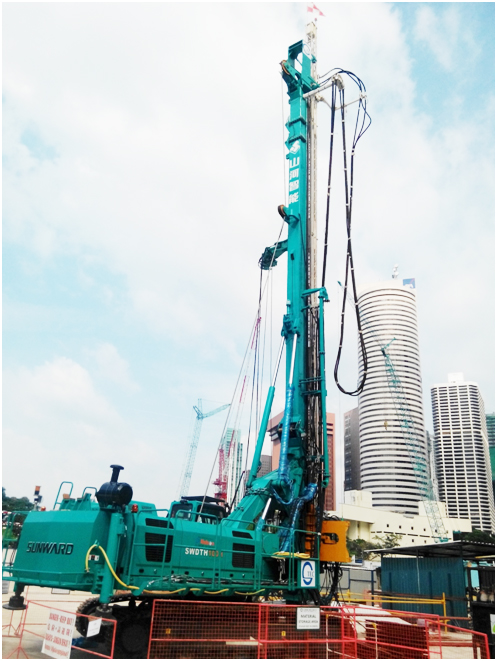 山河智能大型地基固化設備扎根新加坡