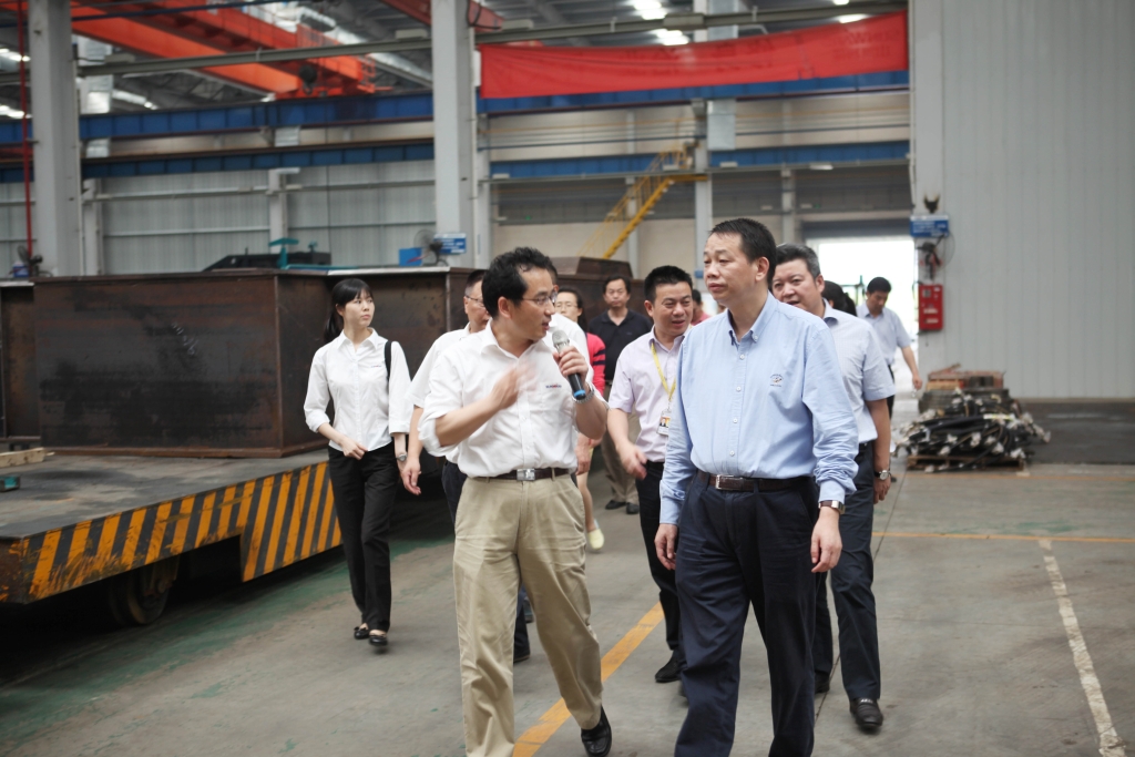 長沙市委常委文樹勛一行調研山河智能