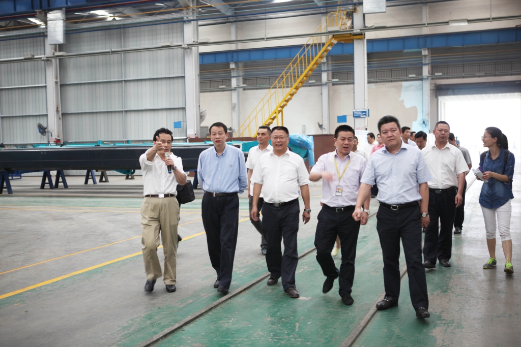 長沙市委常委文樹勛一行調研山河智能