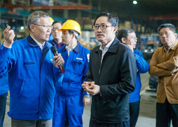 科技部副部長李萌考察調研山河智能