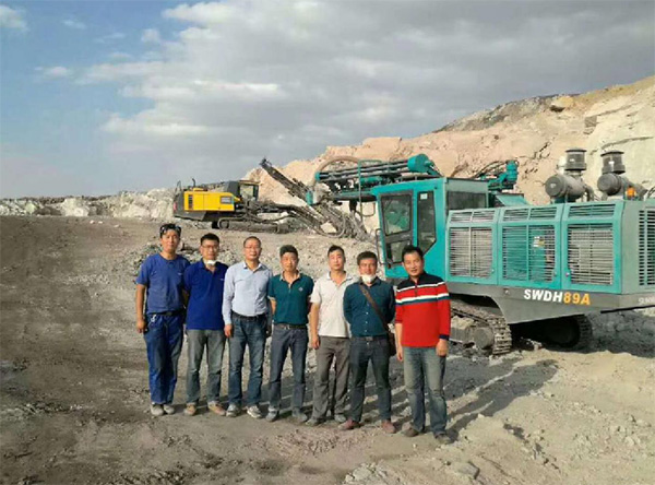 PK國際領先品牌，山河智能露天液壓鉆車再交完美答卷