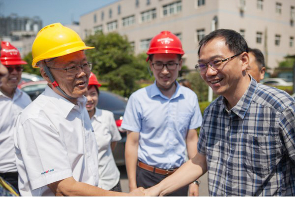 商務部合作司劉民強副司長一行調研山河智能