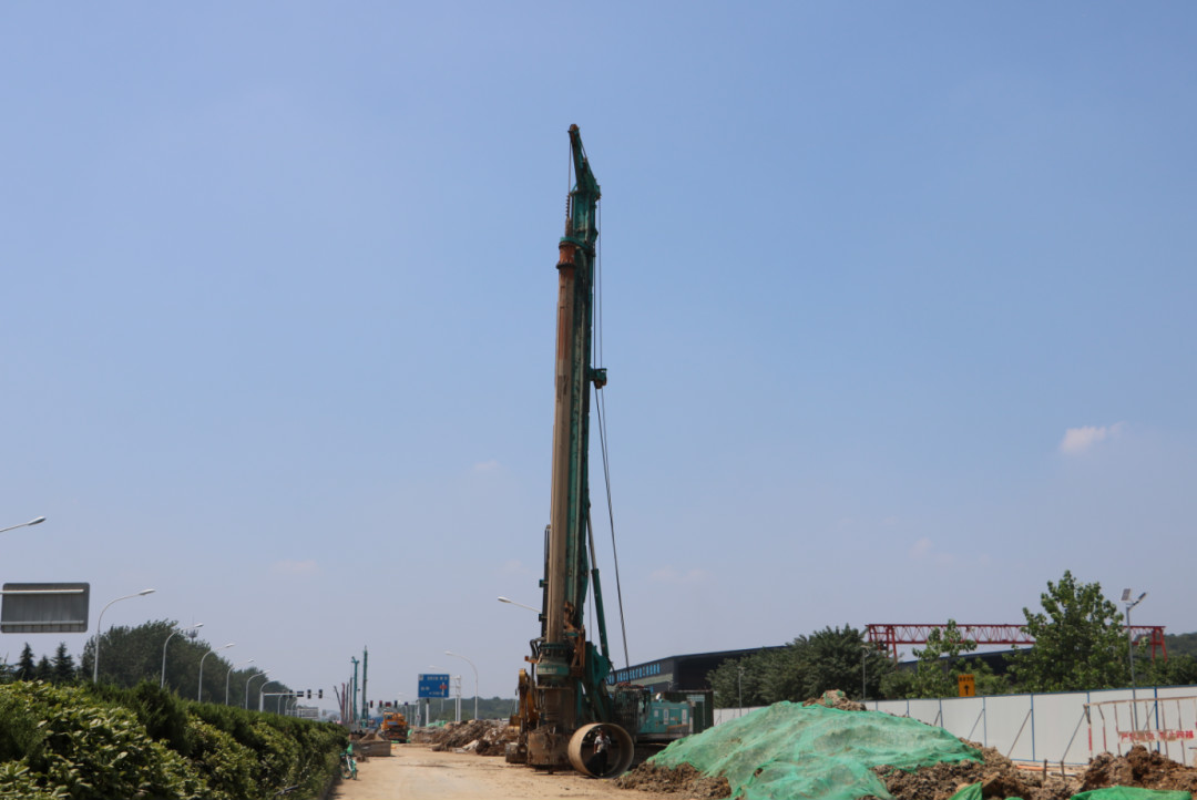 強悍表現贏青睞！山河智能360H旋挖鉆助力南京312國道改擴建