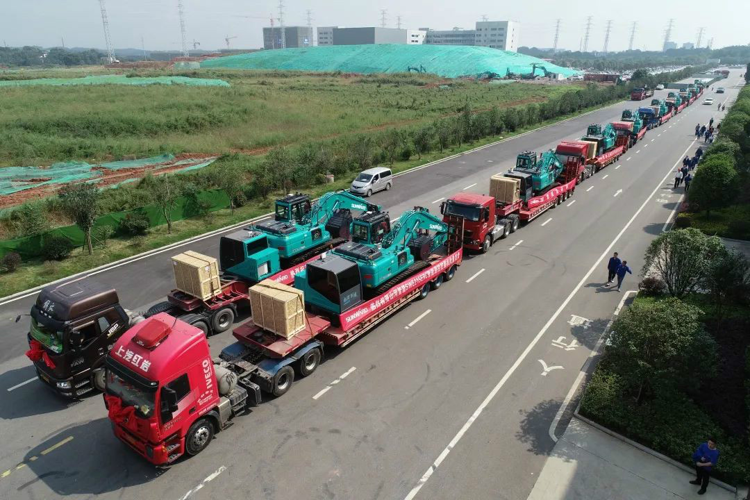 山河智能智能遙控挖掘機全國批量首發