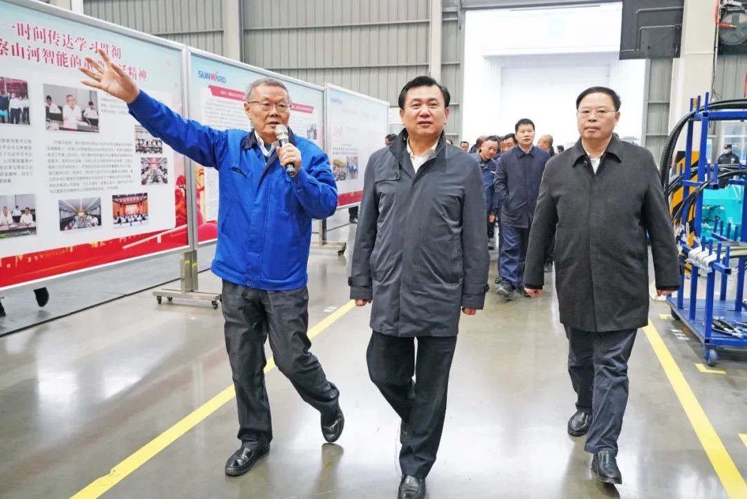 中國民航局局長馮正霖一行到山河智能調研指導