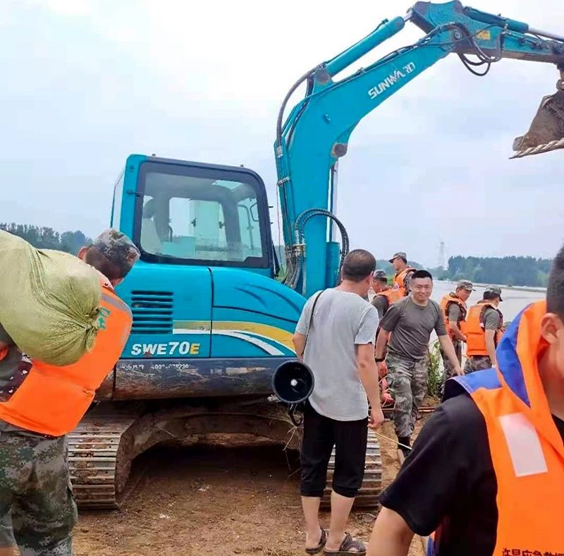 山河智能設備馳援河南，助建家園防線