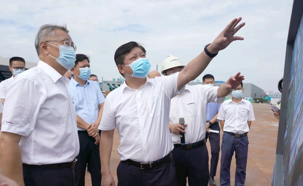 長沙縣委書記付旭明調研山河智能