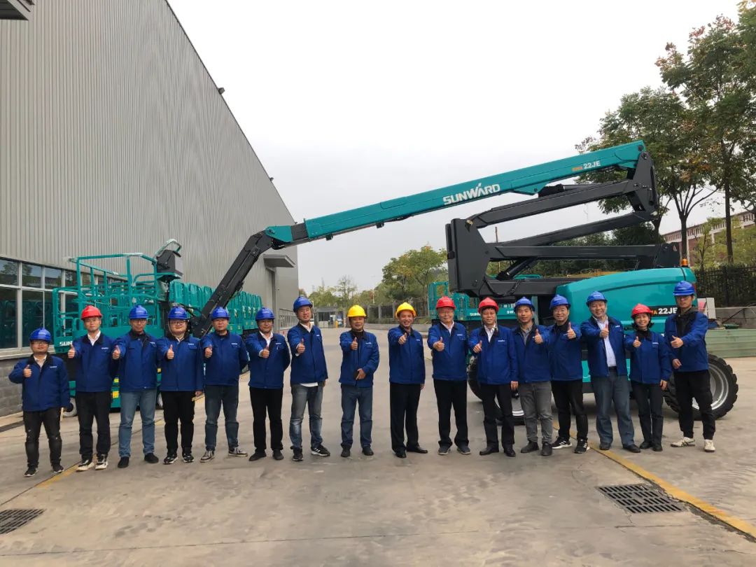 同級別作業高度最高！山河智能首款自主研發電動臂式高空作業平臺下線