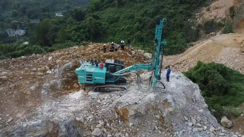 助力綠色礦山建設，山河智能“鑿巖先鋒”SWDH系列頂錘鉆機大展身手