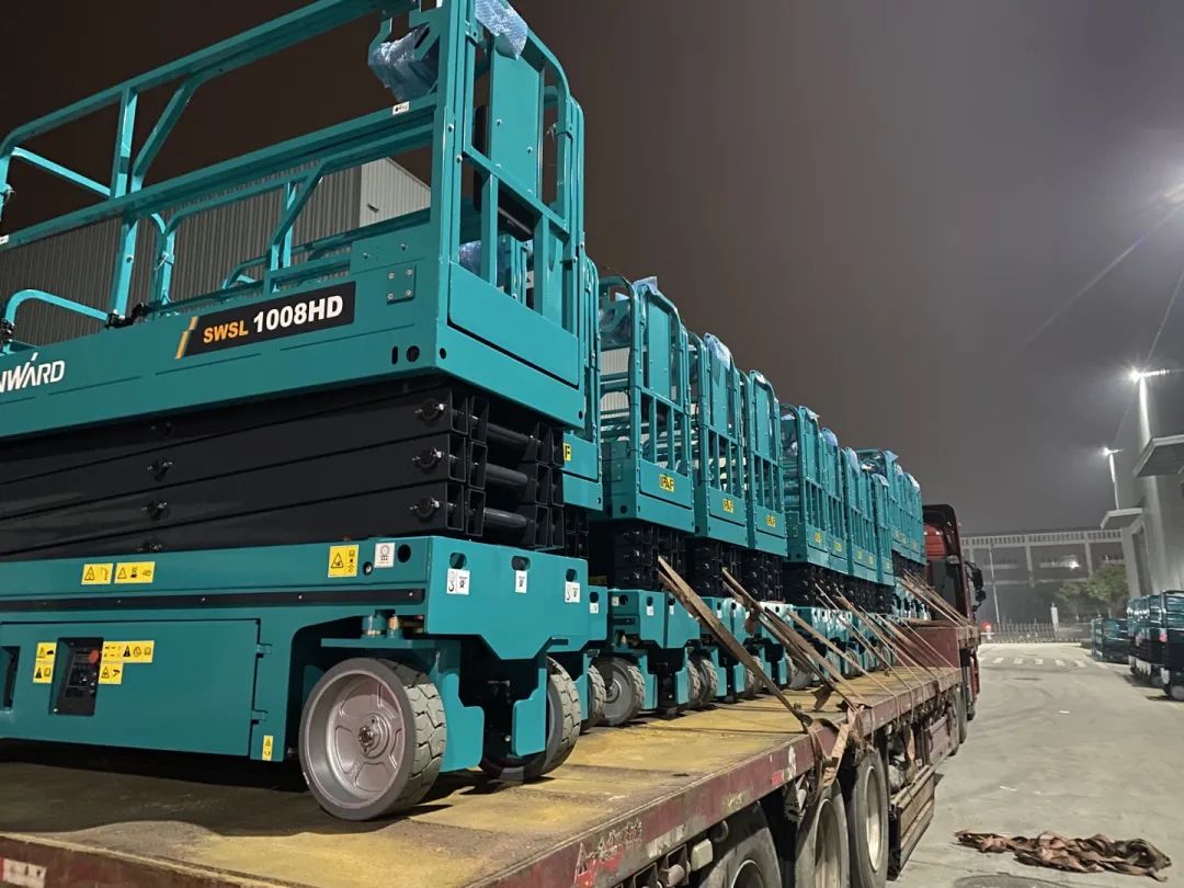 創下單日最高發貨量紀錄！山河高機設備集中發貨