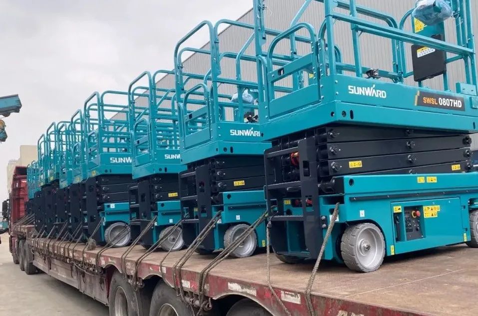 創下單日最高發貨量紀錄！山河高機設備集中發貨