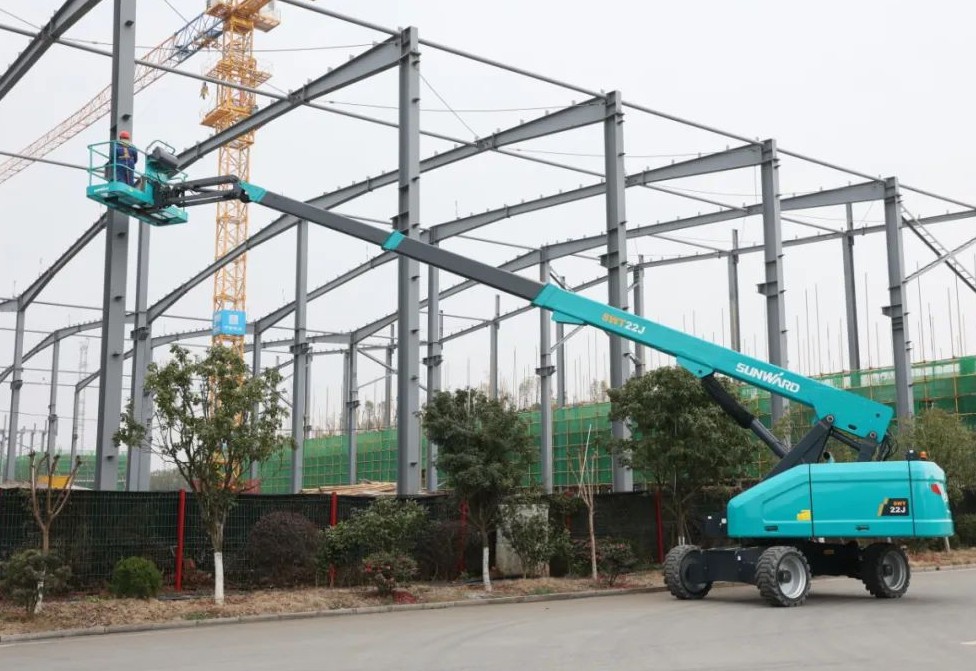 勇闖藍海！山河智能兩款臂式高空作業平臺正式“出道”