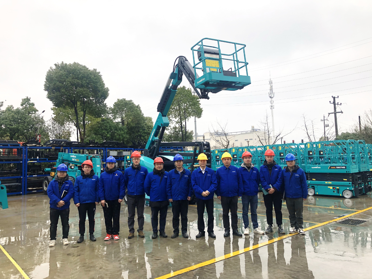 勇闖藍海！山河智能兩款臂式高空作業平臺正式“出道”