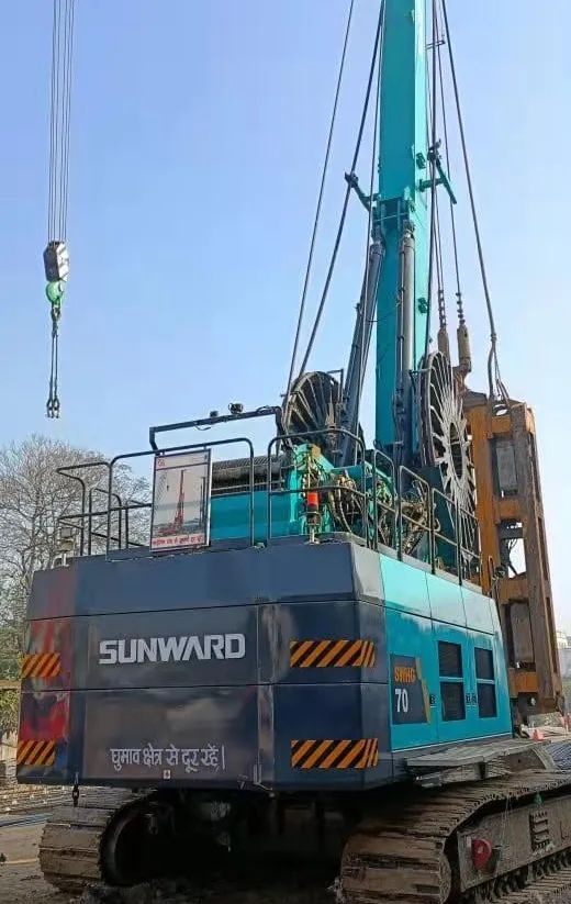 感謝信！山河智能SWHG70液壓抓斗助力海外基礎施工獲肯定