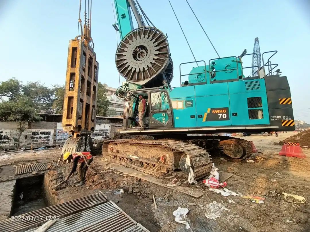 感謝信！山河智能SWHG70液壓抓斗助力海外基礎施工獲肯定