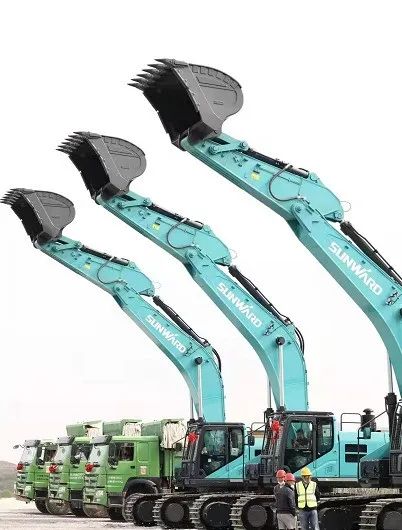 山河智能挖掘機亮相貴陽大數據科創城項目開工儀式