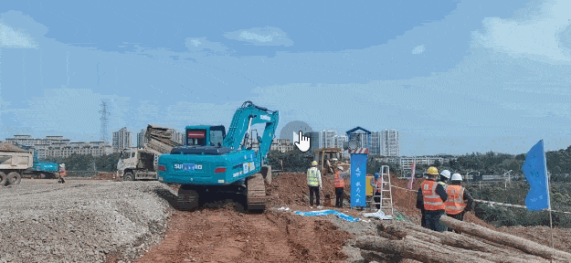 沖鋒一線顯擔當！山河智能挖掘機助力長沙方艙醫院建設