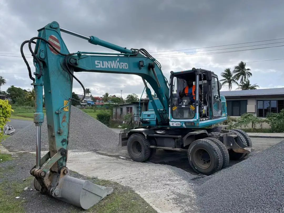 “山河綠”邁向南太平洋島，山河智能輪挖助力斐濟基礎設施建設