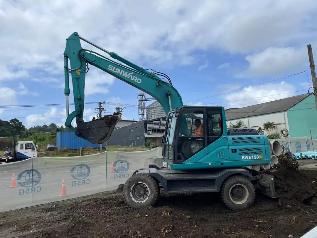 “山河綠”邁向南太平洋島，山河智能輪挖助力斐濟基礎設施建設