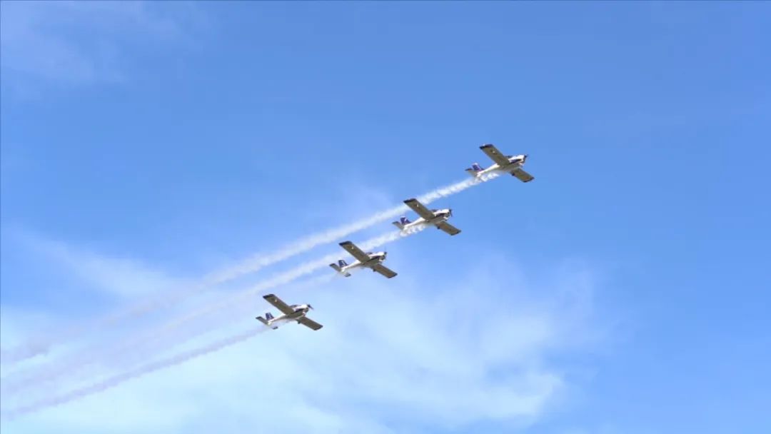 空中開花、大坡度盤旋、俯沖躍升……看山河飛行表演隊炫技2022湖南航展動態展