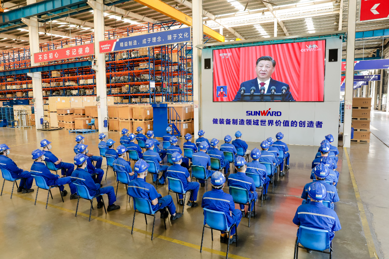 振奮人心！山河智能黨員干部集中收看黨的二十大開幕會盛況