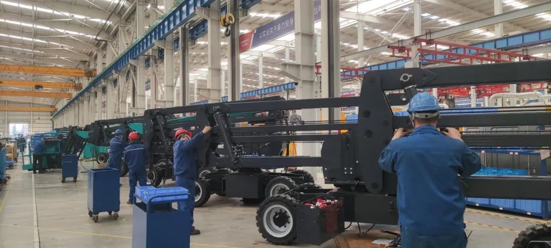 吹響復工“沖鋒號”，全力沖刺“開門紅”！山河智能高空機械復工復產進行時