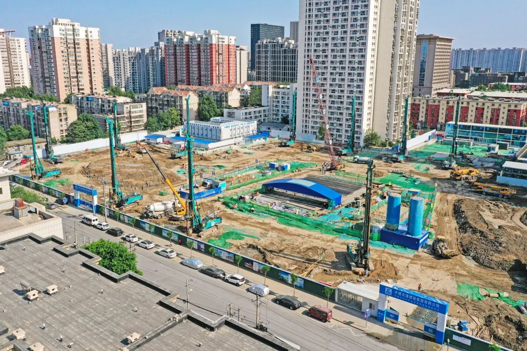 閃耀首都！山河智能旋挖鉆機集群助力民生工程