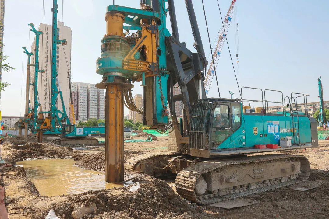 閃耀首都！山河智能旋挖鉆機集群助力民生工程