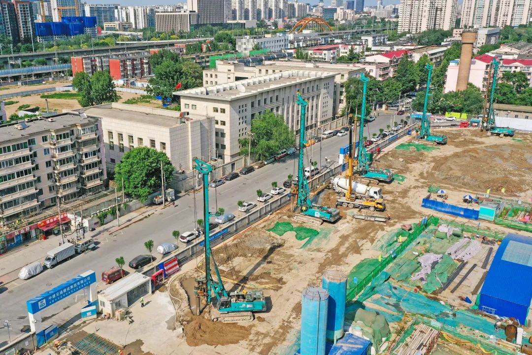 閃耀首都！山河智能旋挖鉆機集群助力民生工程