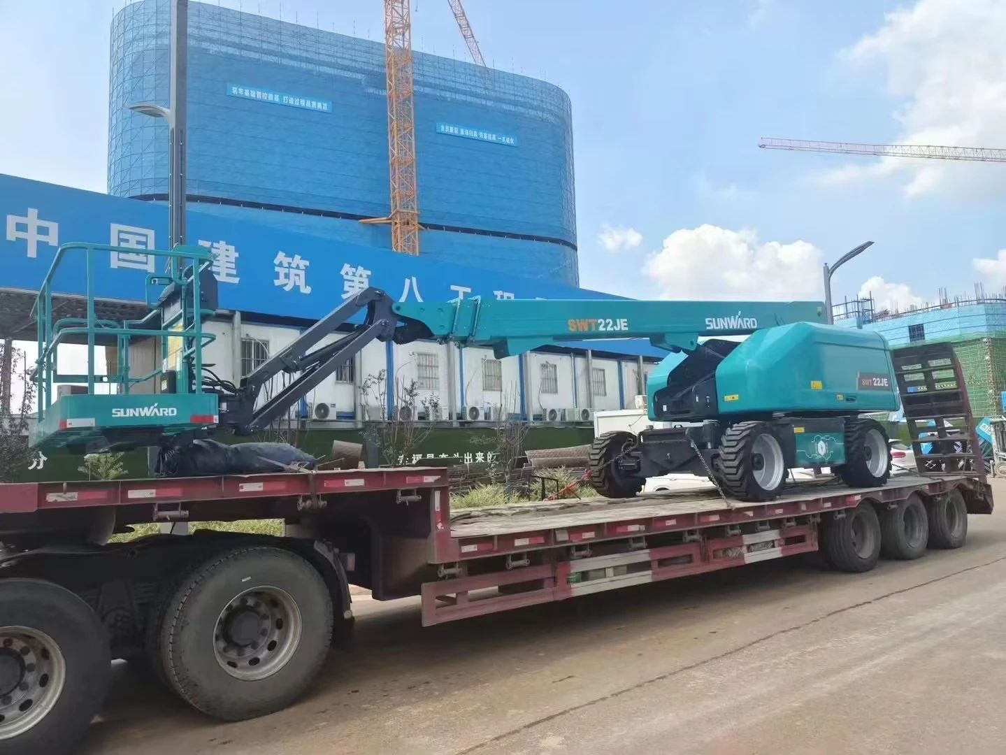 實力上新！山河智能電動直臂高空作業平臺進軍華中市場