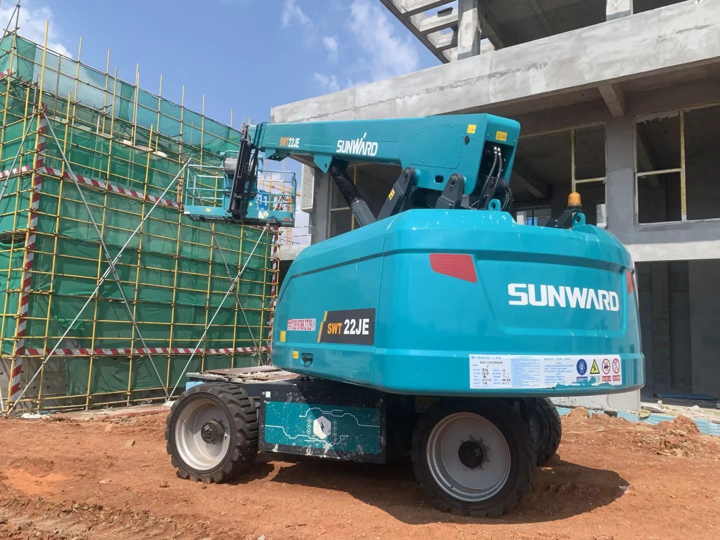 實力上新！山河智能電動直臂高空作業平臺進軍華中市場