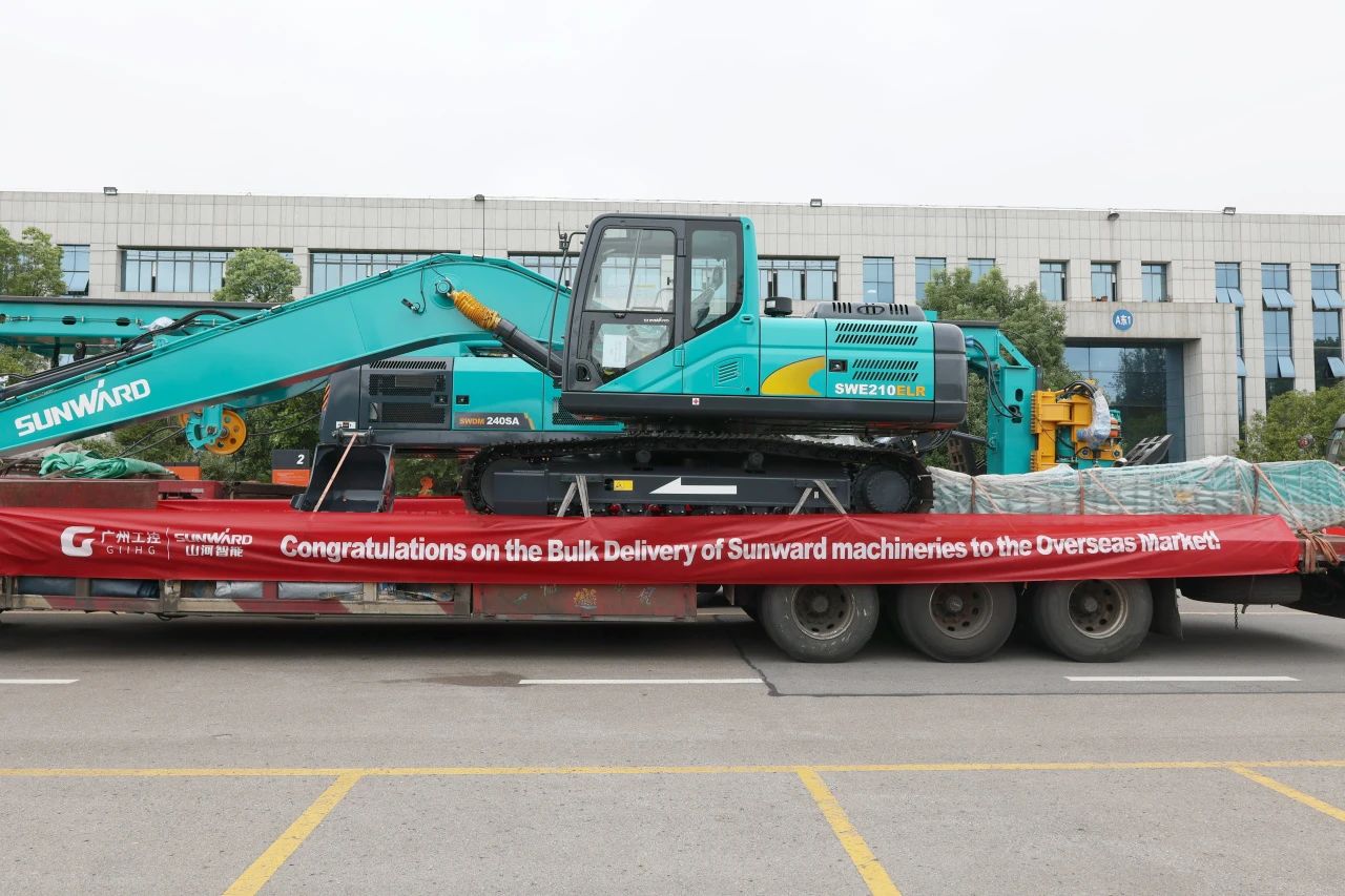 持續進軍國際市場！山河智能近百臺設備集中發貨