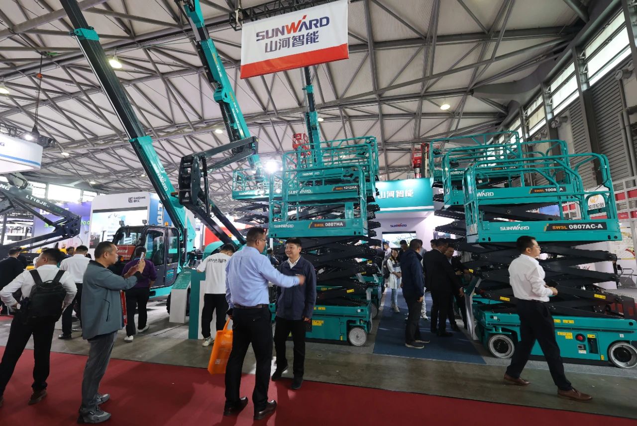 精品出擊，閃耀魔都！山河智能全系列高空機械亮相2023亞洲國際高空展