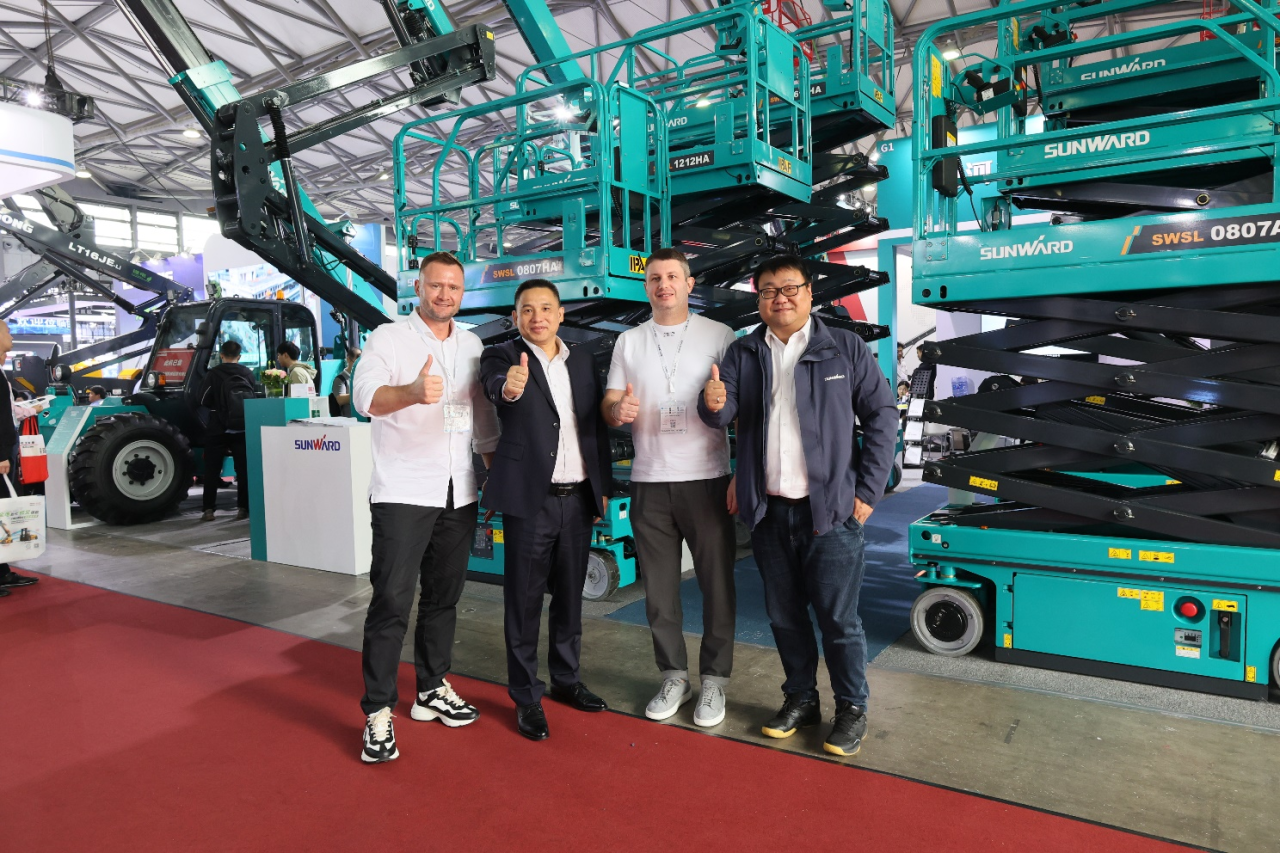 精品出擊，閃耀魔都！山河智能全系列高空機械亮相2023亞洲國際高空展