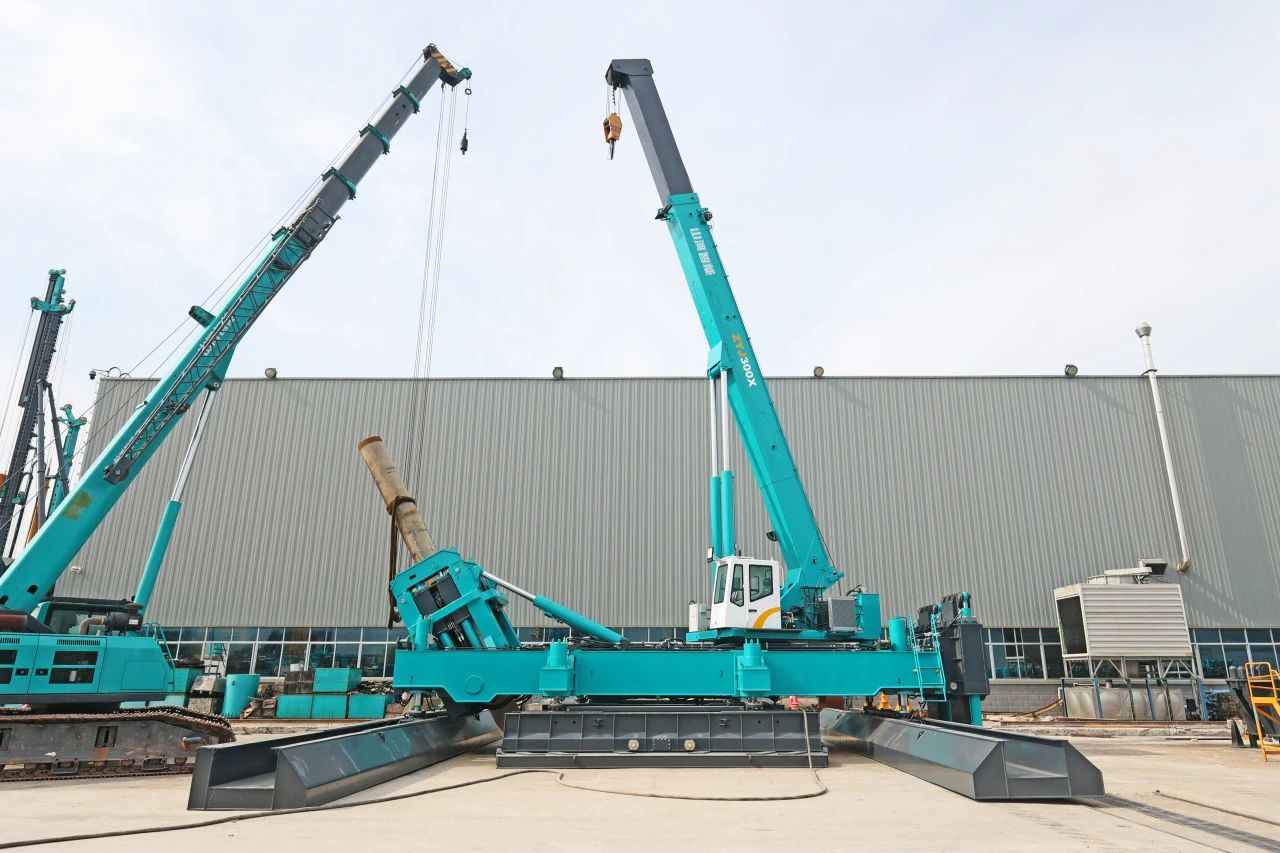 “山河綠”閃耀西子湖畔！山河智能ZYJ300X斜樁壓樁機強勢來襲