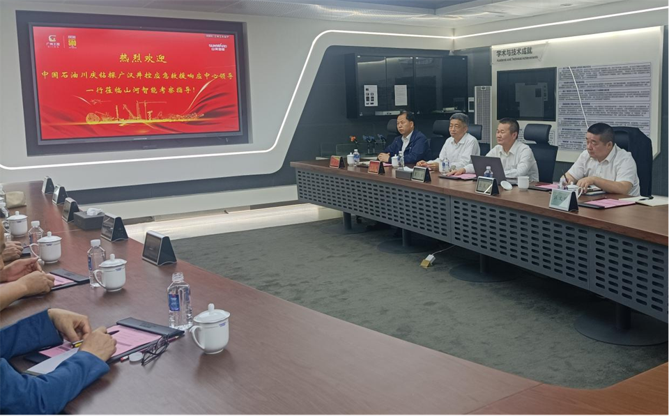 國家油氣田井控應急救援川慶隊龐平一行調研山河智能