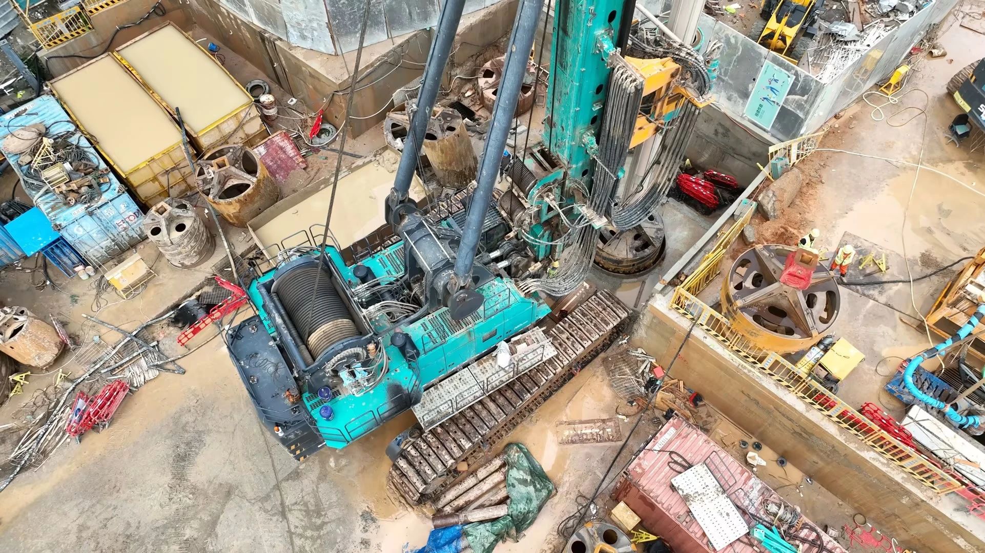 性能突出，超強助力！山河智能旋挖鉆機助力深圳地鐵五和站施工