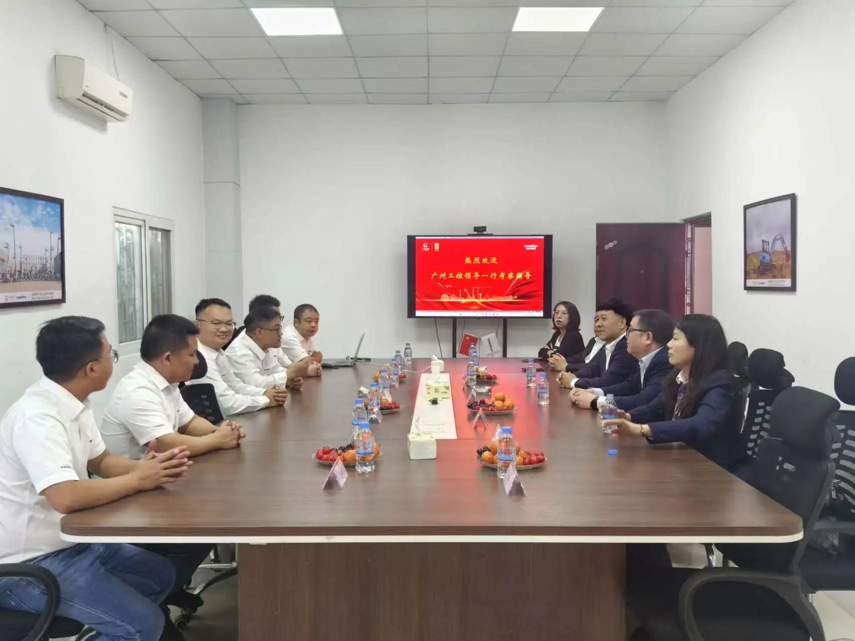 廣州工控集團黨委書記、董事長景廣軍率隊考察山河智能柬埔寨子公司