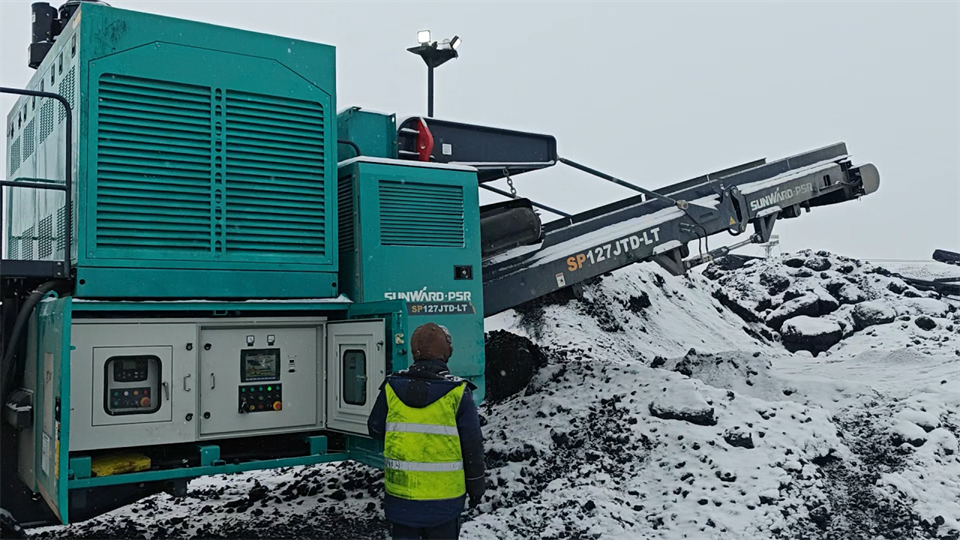 不懼-30℃極寒挑戰，山河普石勒破碎篩分設備穩定運行！