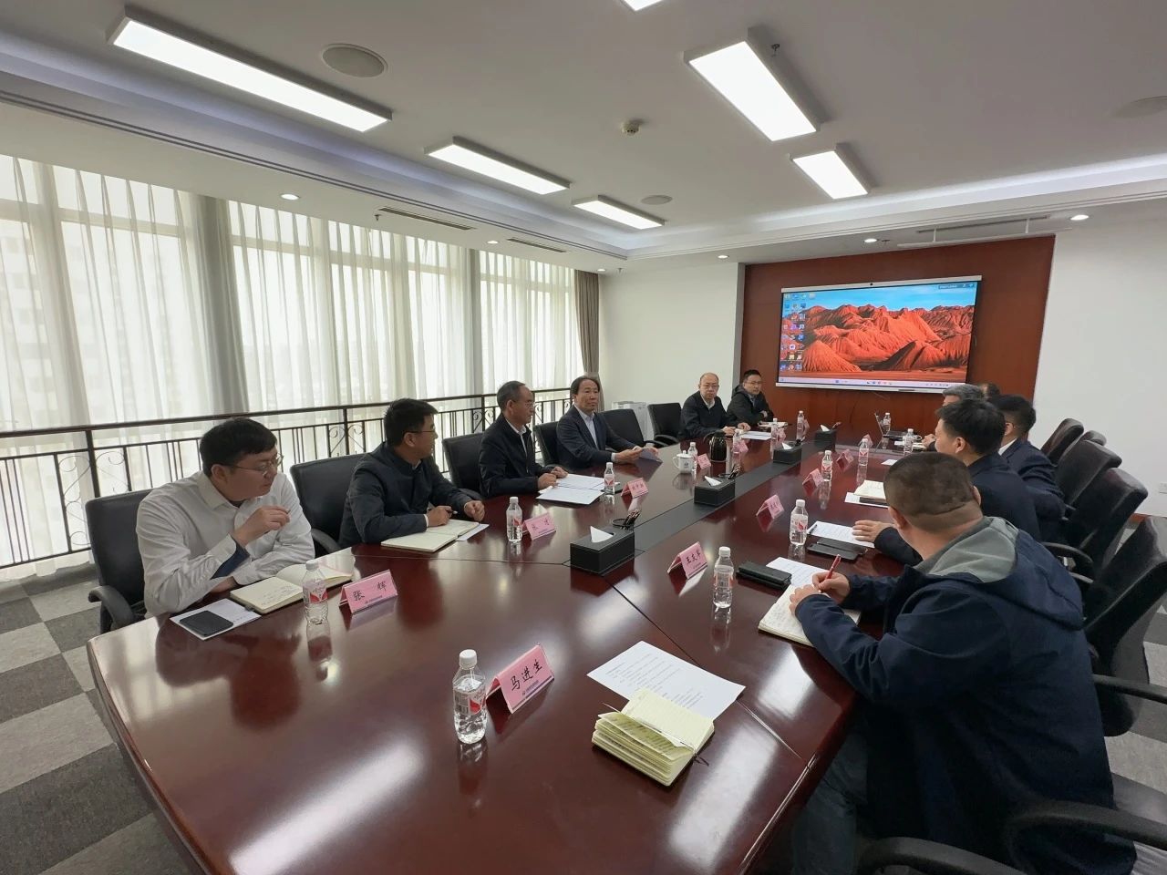 山河智能董事長付向東帶隊拜訪中煤地質總局、大地特勘公司