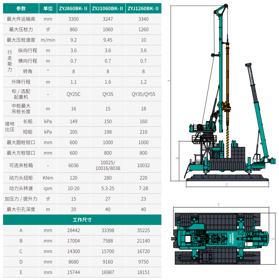 ZYJ860BK-II 引孔式靜力壓樁機