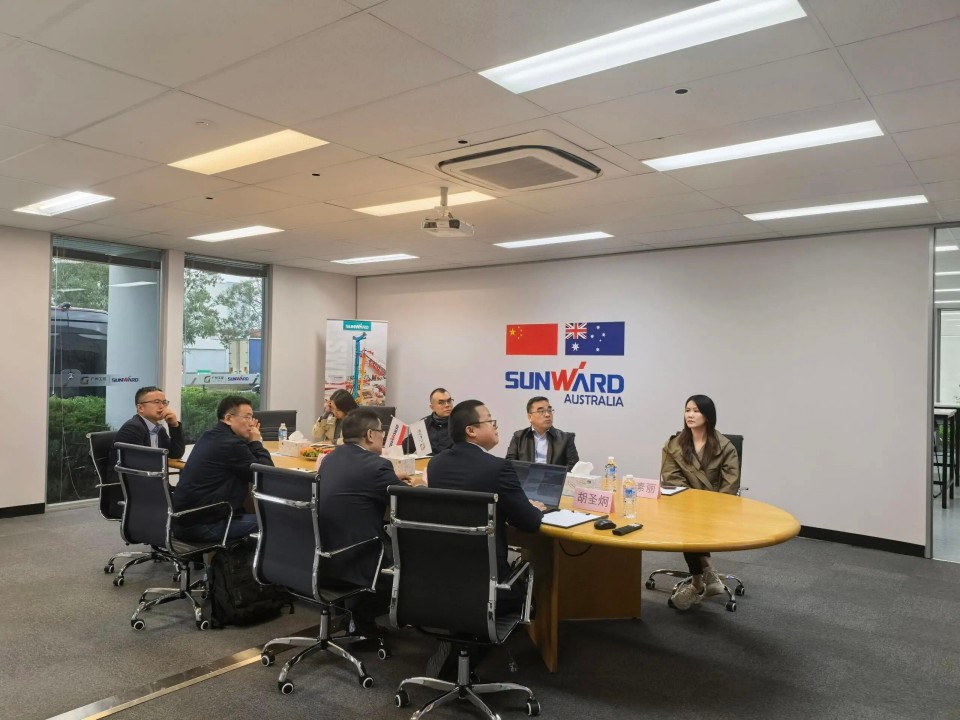 廣州工控集團總經理王福鑄率隊考察山河智能澳大利亞子公司