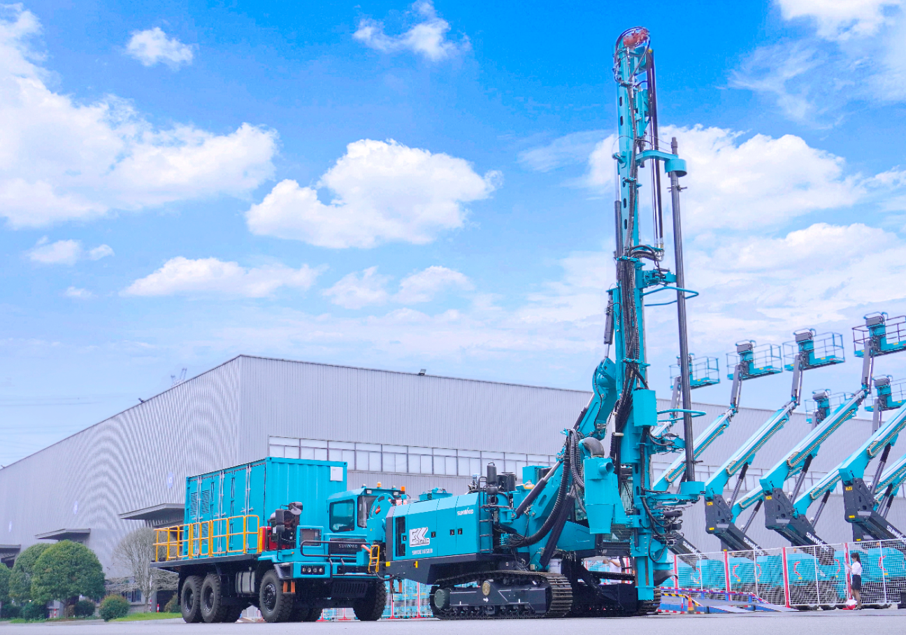 山河智能SWDE165EB電動潛孔鉆機重磅下線，開啟綠色鉆爆新時代