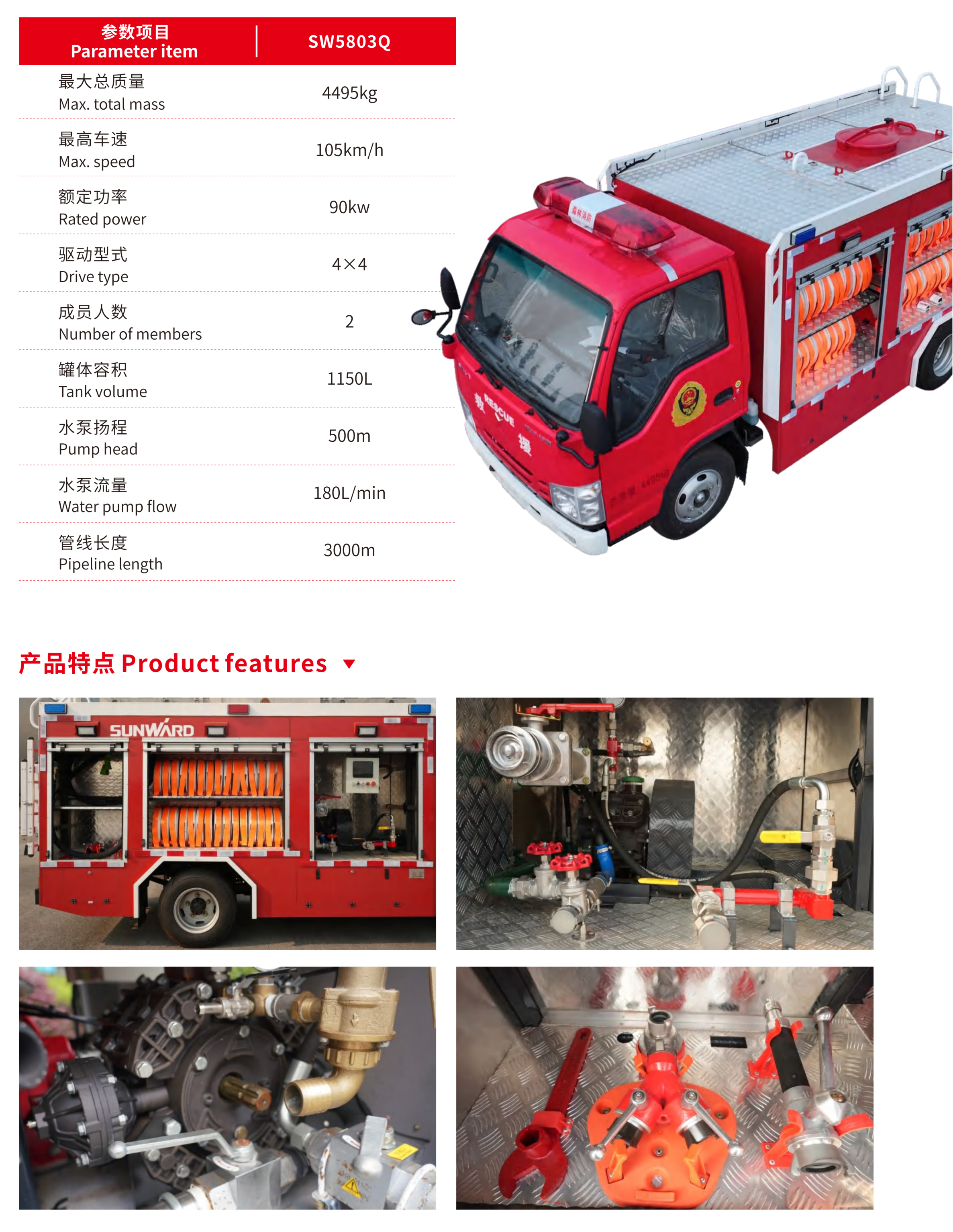 遠程供水管線車