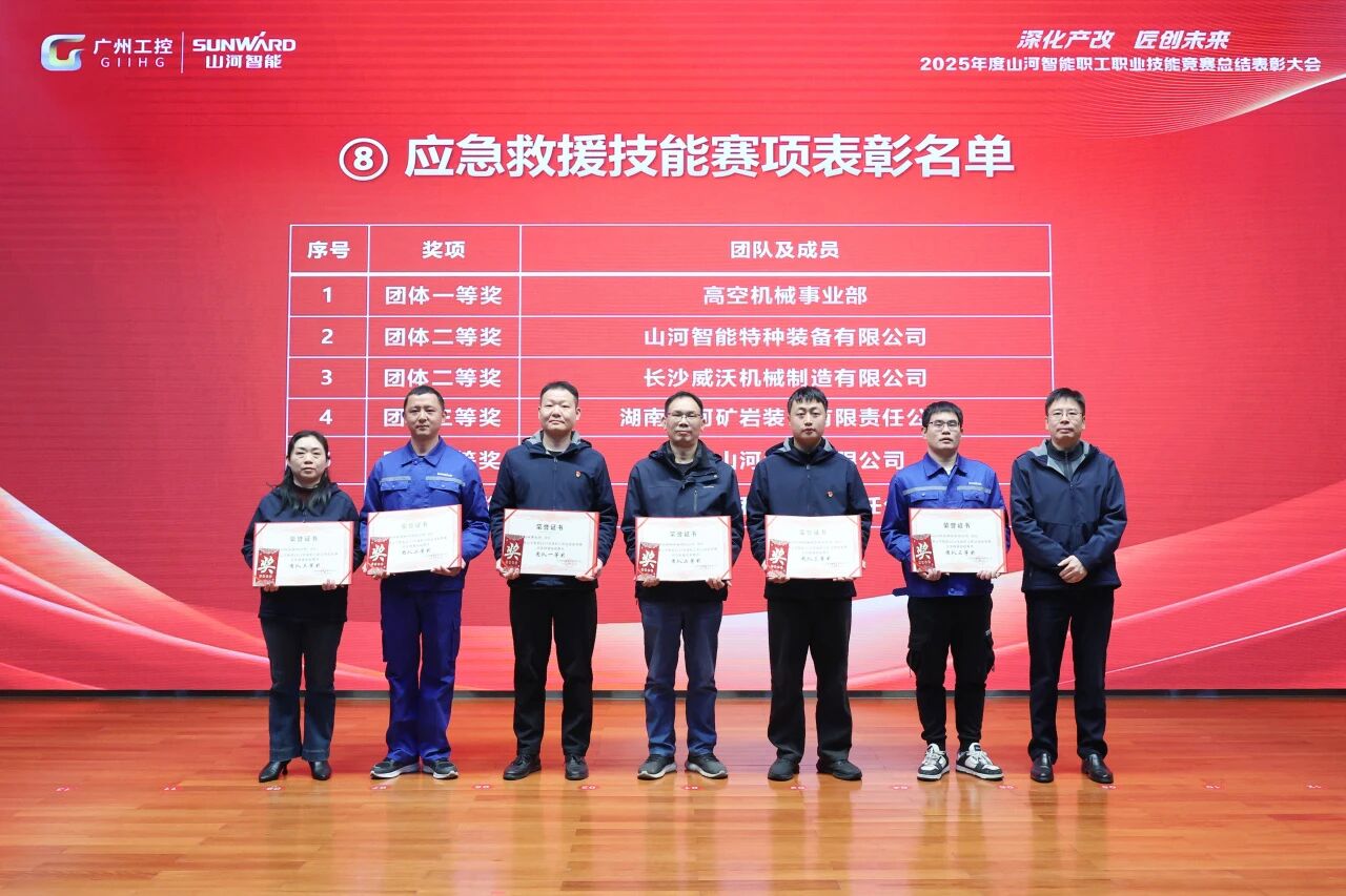 山河智能2025年度職工職業技能競賽總結表彰大會成功召開