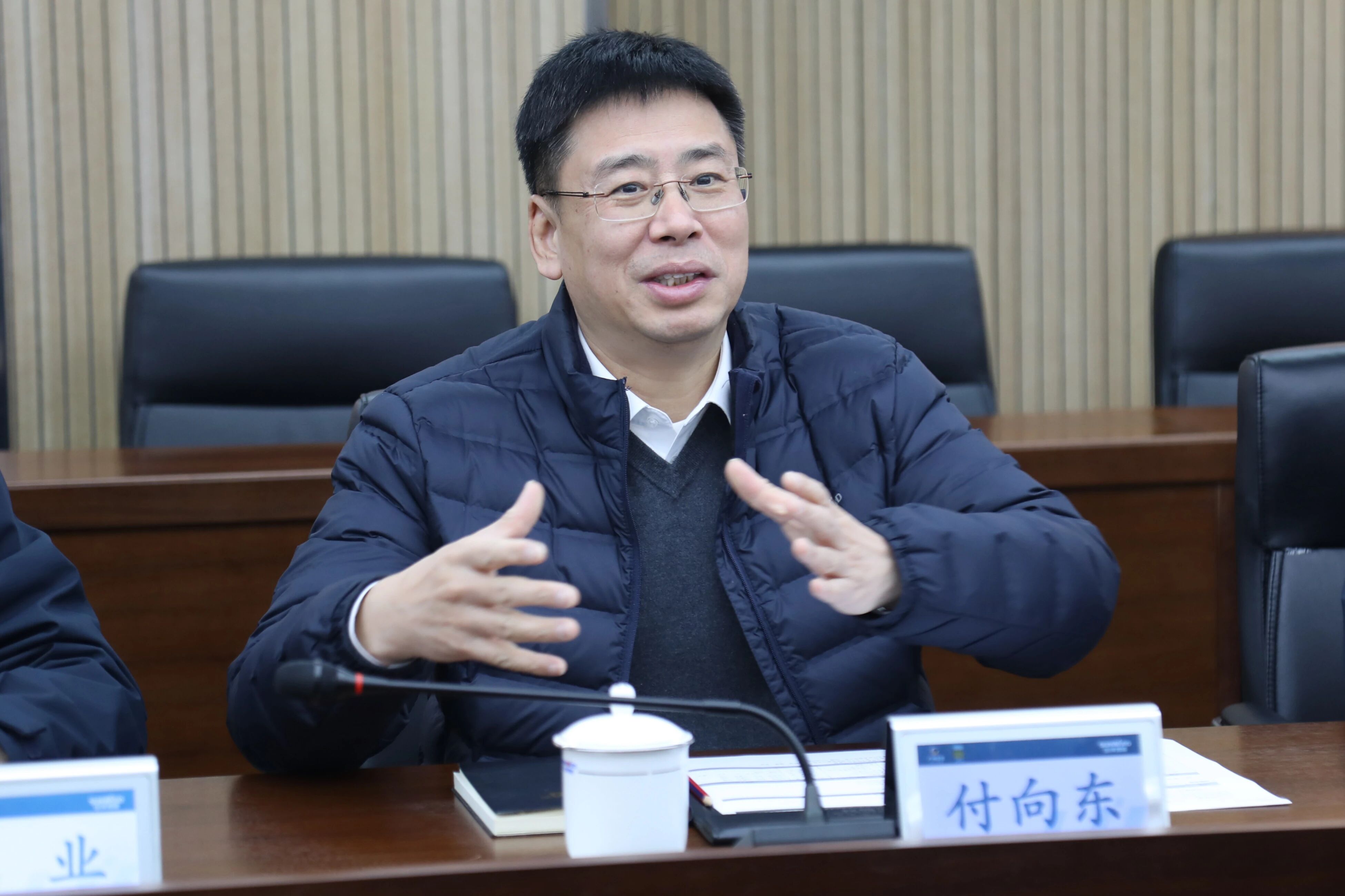 中國出口信用保險公司湖南分公司負責人蔡旺到訪山河智能